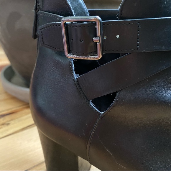 Sz. 10 Cole Haan Leather Heeled Boots - Picture 2 of 5